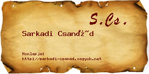 Sarkadi Csanád névjegykártya